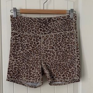 Spell Leopard Print High-Rise Women’s Shorts Medium